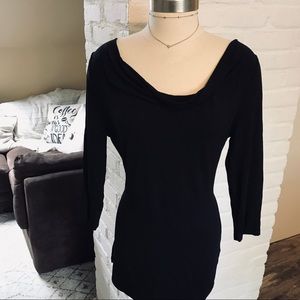 Soft cowl neck with sexy cutout design back